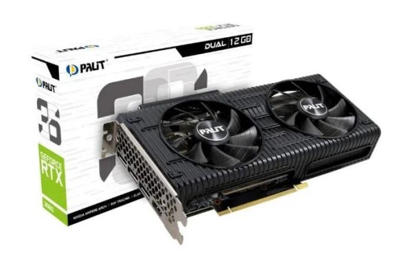 Tarjeta de video Nvidia RTX3060 12GB PALIT DUAL